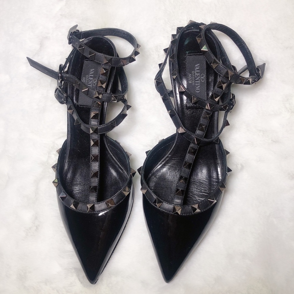 ❤️SOLD❤️Valentino rockstud kitten so black 38.5